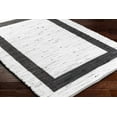 thumbnail image 3 of BoutiqueRugs Jaden Bordered Recycled Handmade Area Rug - Off White, Black White, Smoke - 6' x 9', 3 of 8