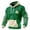 #03Khaki, variant on Men's St Patricks Day Sweatshirt Green Clover Irish Hoodie Cross Shamrock Printed Pullover Sweat shirts Brown 2XL