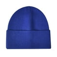 thumbnail image 2 of GROFRY Ribbed Ear Flap Thickened Warm Winter Hat Unisex Solid Color Riding Knitted Beanie Cap Costume Accessories, 2 of 8