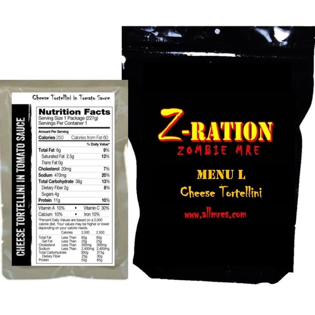 Z-Ration – Menu L MRE (Meal Ready To eat) Cheese Tortellini: A Quick ...