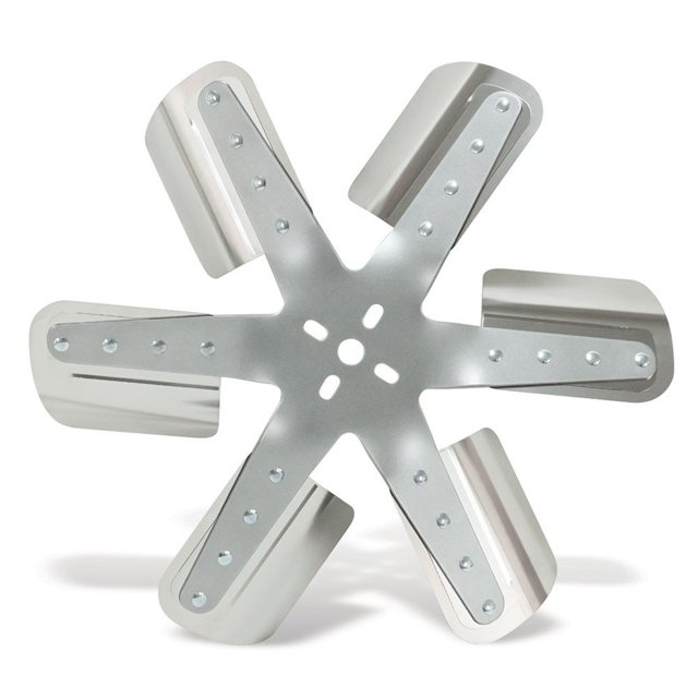 Ventilador flexible Flex-A-Lite de 6 aspas accionado por correa, 16 pulgadas, plateado (2016/101254)