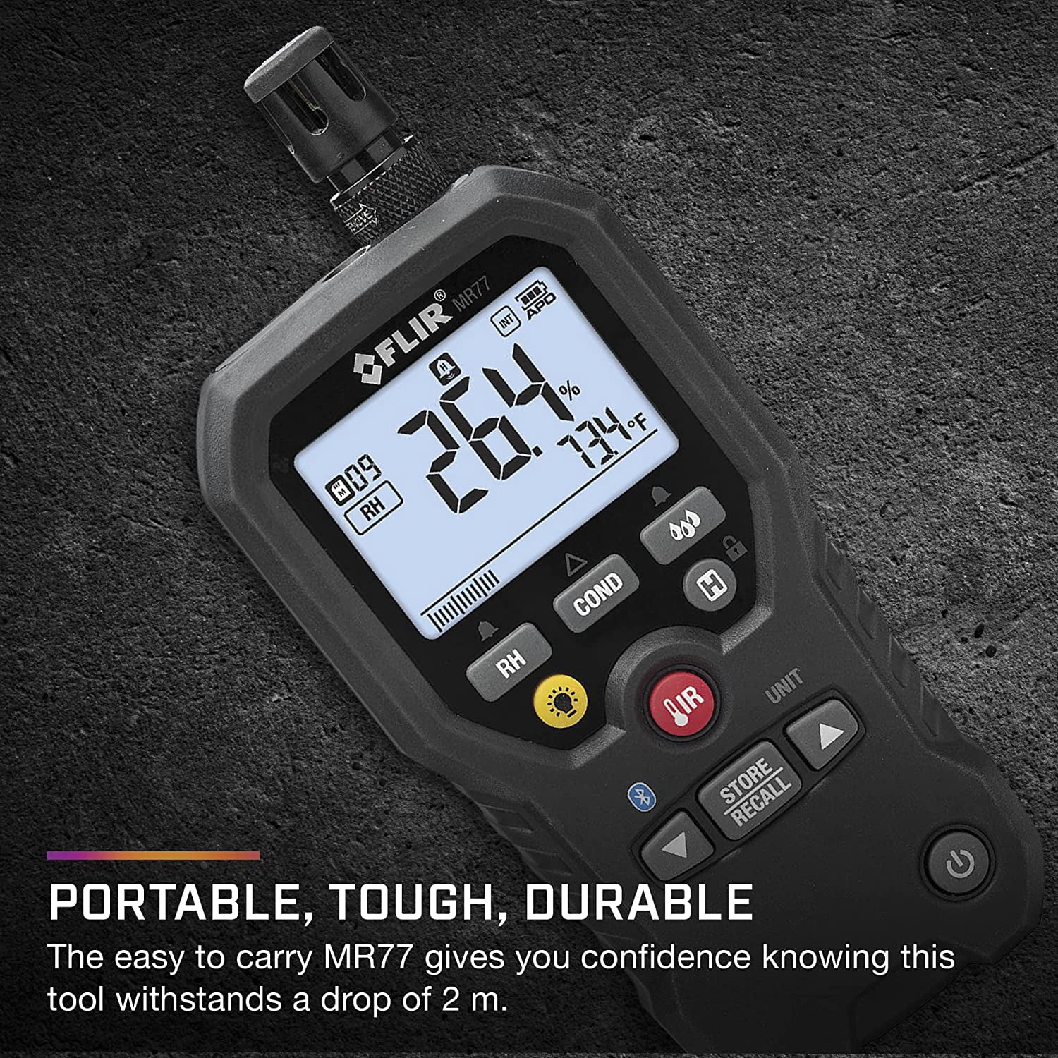 Flir Pinless Moisture Meter + Ir Thermometer And Meterlink