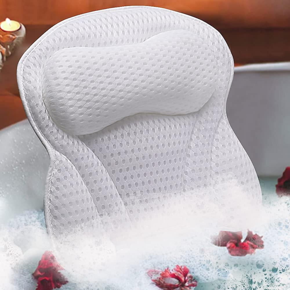 Bath Pillow Bath Pillows For Tub Neck And Back Support With Non slip Suction Cup Comfortable 3d Airmesh Bath Pillow
