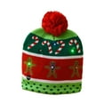 thumbnail image 2 of Tuque de Noël Décontractée en Tricot, Bonnet Chandail pour Intérieur Extérieur Nouvel An gingerbread Man, 2 of 7