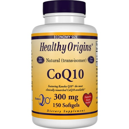 100 Mg 50 Gels - Healthy Origins CoQ10 Gels 300 mg - 150 Softgels