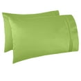 thumbnail image 3 of Clara Clark 5 Piece 1800 Microfiber Collection Bed Sheet Set, Deep Pockets Fitted Sheet, Twin XL, Garden Green, 3 of 4