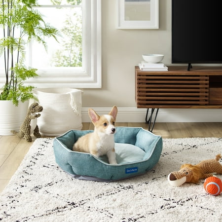 UPC: 0850018680219 | Sam s Pets Arthur Medium Teal Hexagon Dog Bed