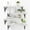 White, variant on Corner Floating Shelves Wall Mounted Set of 4, Rustic Wood Storage Display Wall Shelves for Home Decor, Bathroom, Kitchen, Bedroom, Living Room, Office (Black)