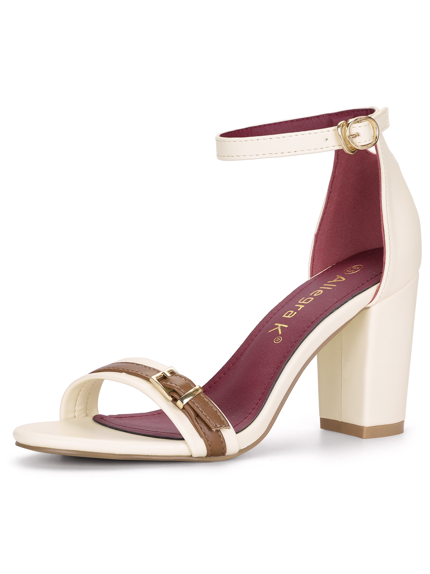 ivory sandals mid heel