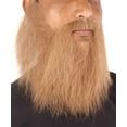 thumbnail image 4 of HPO Adult Costume Facial Hair – Fake beard, Long White Beard & Mustache for Men, Synthetic Material, 4 of 24