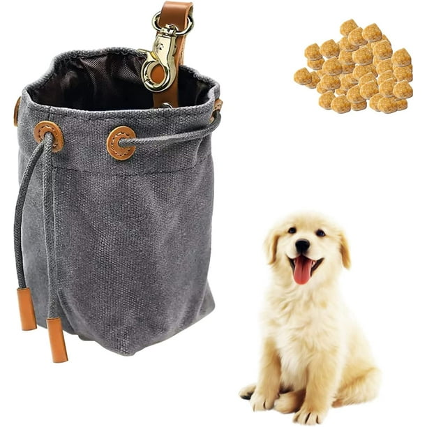Bolsa Para Golosinas De Perro | Pequeña, Con Cierre Automático Y Mosquetón, Ideal Para Entrenamiento Y Paseos