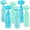 Blue Green Cyan, variant on 6 Packs Jellyfish Paper Lanterns Hanging Mermaid Wishes Lantern Ocean Theme Party Supplies Great for Kids Birthday Decors, Baby Shower Baby Room