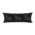 thumbnail image 1 of EREHome a swan on black Wild Animals Pillow Cover Body Pillowcase Pillow Protector 20x60 Inch, 1 of 1