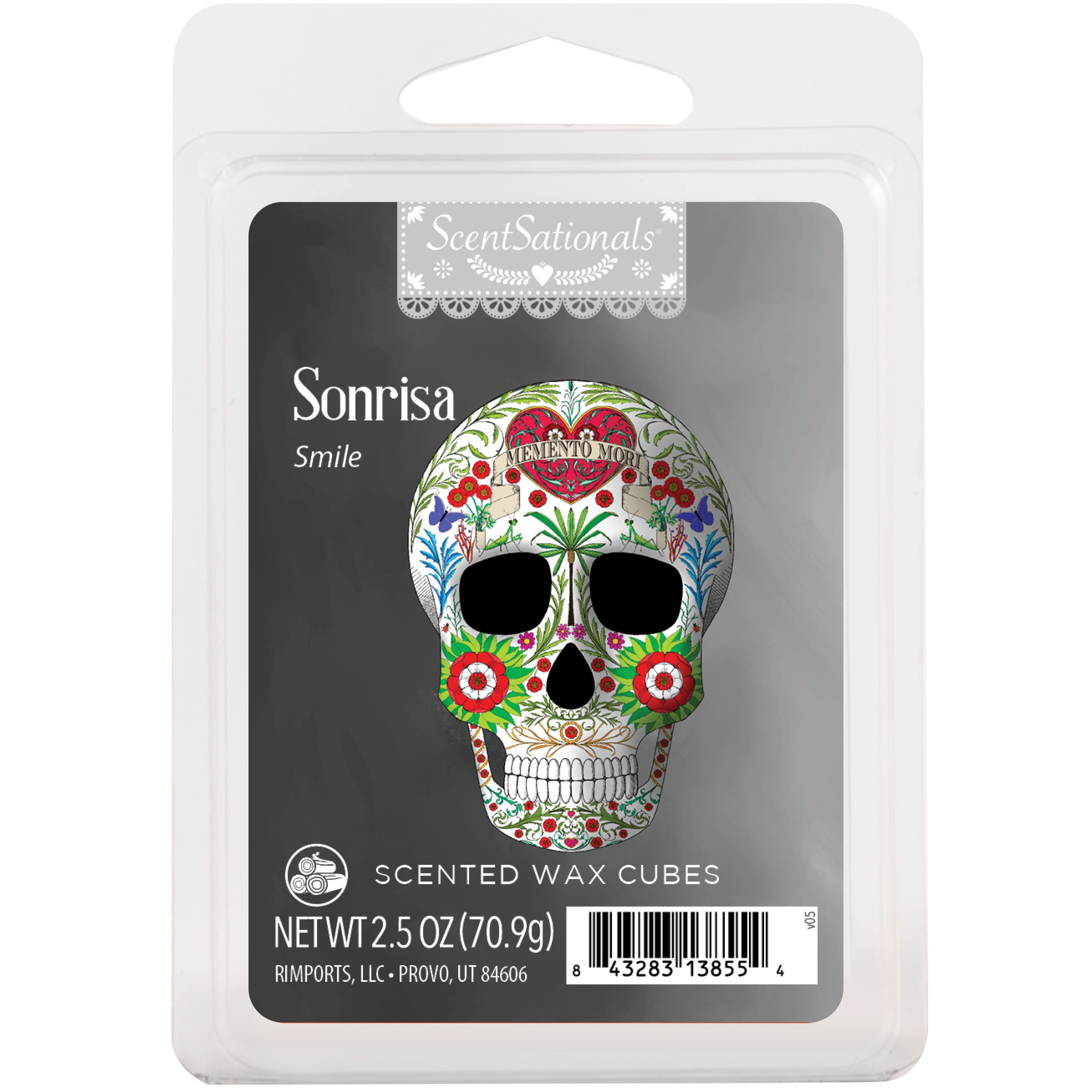 La Sonrisa (Smile Of The Dead) Scented Wax Melts, ScentSationals, 2.5 oz (1-Pack)