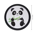 thumbnail image 2 of Minkissy 40Pcs Festive Paper Plates Multi Color Panda Decorations for Birthday and Anniversary Events, 2 of 8