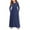Dark Blue, variant on Big Girls Long Sleeve Dress, Extra Long Maxi Dress with Side Pockets, Cozy Fall & Spring Outfit for School & Party 130Black