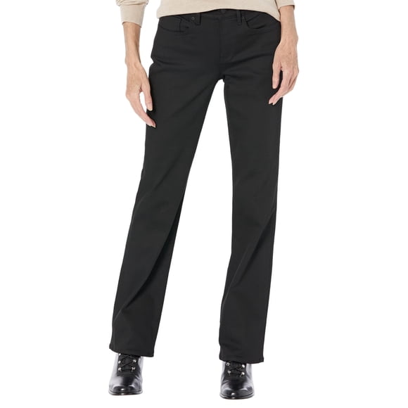 Pantalones NYDJ Marilyn Rectos Negro Lavado con Tecnología Lift Tuck