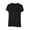 Black, variant on hlysgo Women's Deep V Neck Tops Low Cut Short Sleeve Slim Fit Shirts Comfy Summer Tee Pink,XL