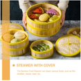 thumbnail image 2 of 1 Set Household Bamboo Steamer Cooking Tool Kitchen Food Steamer With Lid, 2 of 3