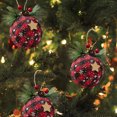 thumbnail image 3 of Christmas Ornaments Christmas Ball Pendant, Decorative Shatterproof Christmas Tree Pendants Hanging 80mm Christmas Baubles Balls Ornaments Set Pack Of 3 Pcs, 3 of 3