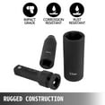 thumbnail image 3 of Impact Socket Set 1/2 Inch 43 Pcs Standard/Deep 9 to 30 MM 6-Point Extension Bar, 3 of 9