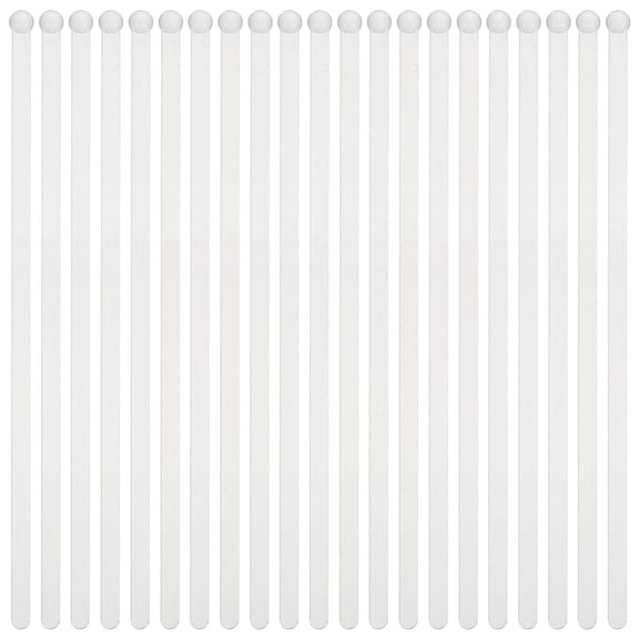 UPKOCH Reusable Coffee stirrer Transparent Plastic Stirring Sticks for Beverage Mixing 7.87 inches