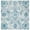 Cream/Turquoise, variant on SAFAVIEH Madison Hope Floral Paisley Runner Rug, Cream/Silver, 2'3" x 6'