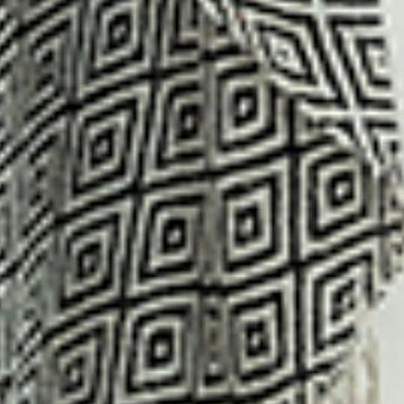 HomeRoots 518788 Black Woven 100 Percent Cotton Throw Blanket