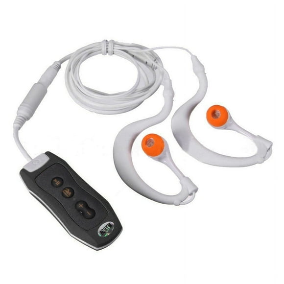 EGNMCR Sports 4GB Clip IPX8 Mp3 Player FM Swimming Diving + Earphone MP3 Player