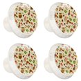 thumbnail image 1 of 4 Pcs Owl Knobs for Kitchen Cabinet Cupboard Dresser Bookcase Drawer Pulls Handles Round Home Decor, 1 of 1
