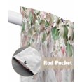 thumbnail image 6 of Swag Curtains, Pink Green Eucalyptus Leaves Spring Plant Leaf Rod Pocket Kitchen Curtains Valances Tier Curtains Swag Valance Curtains for Bedroom Living Room 36" x 63", 2 Panels, 6 of 6
