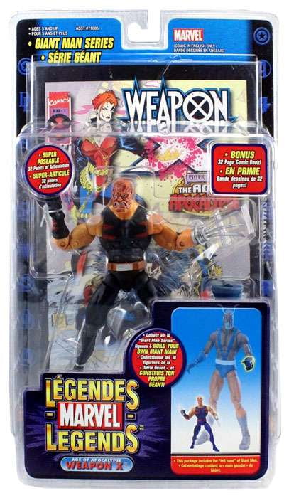 MARVEL LEGENDS GIANT MAN SERIES AGE OF APOCALYPSE WEAPON X  VARIANT