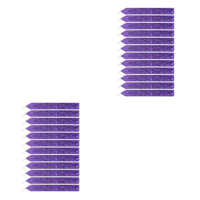 Kearding Juego de sellos de cera ampliamente utilizado con patrón de flecha de cera para sellar de 12 piezas para bodas Fácil de usar y Type7 NO7