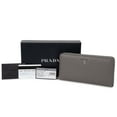 thumbnail image 7 of Prada PRD-WALL-1ML506-QWA-F0K44 Saffiano Leather Zip-Up Wallet, Marble, 7 of 7