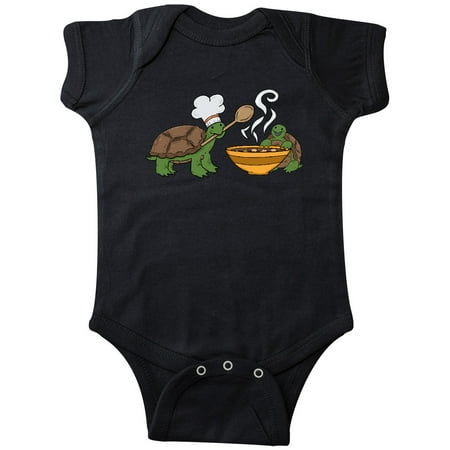 

Inktastic Cute Turtle Chefs Making Soup Gift Baby Boy or Baby Girl Bodysuit