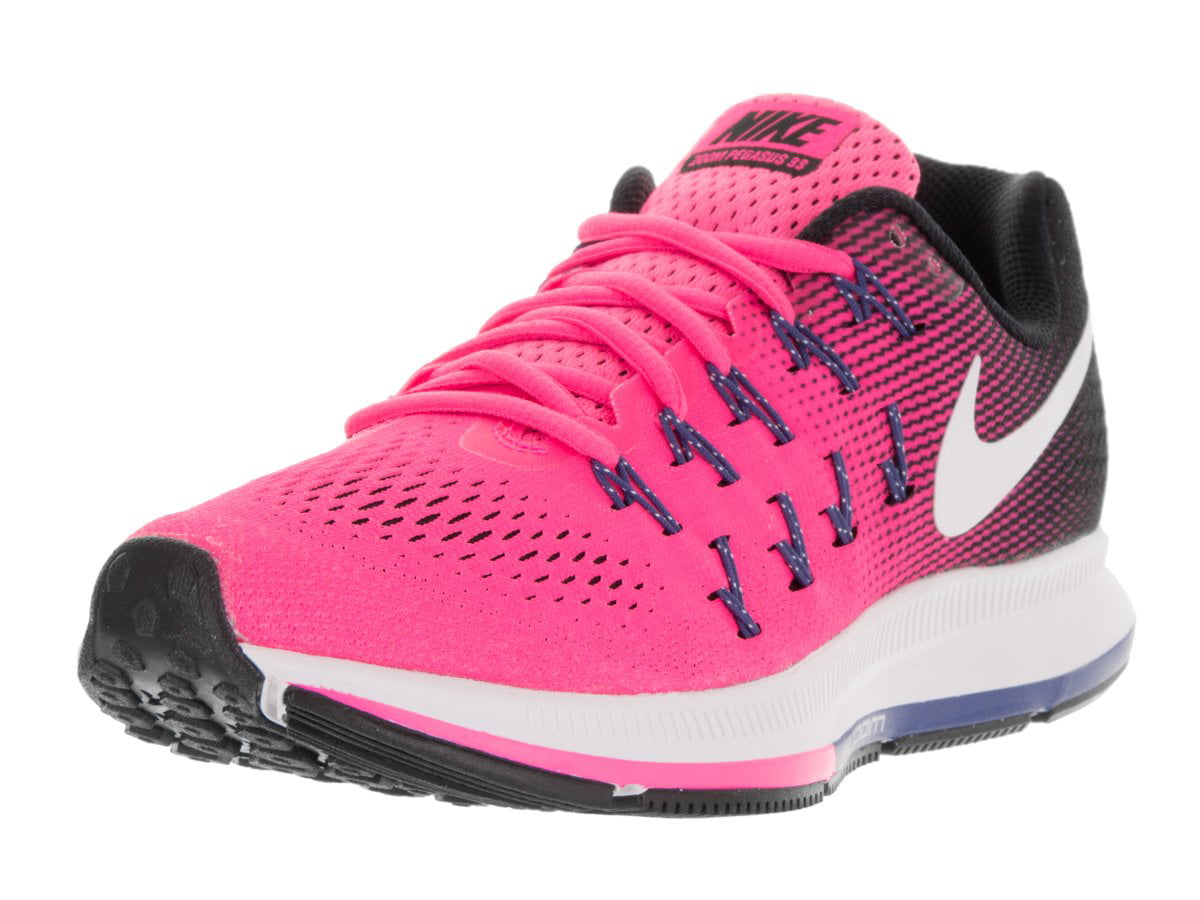Nike Air Zoom Pegasus 33 Pink Blast/Black/Dark Purple Dust/White Running Shoes (7.5 B(M) US) Walmart.com