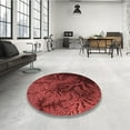 thumbnail image 4 of Ahgly Company Tapis Rectangulaire Lavable en Machine Intérieur Transitionnel Rouge Bordeaux, 4 Pieds x 6 Pieds, 4 of 7