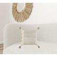 thumbnail image 2 of Ivory Blush Accent Stitch Color Block Throw Pillow, 2 of 5