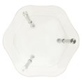 thumbnail image 2 of vidaXL 2-Tier Side Table Transparent 38x38x50 cm Tempered Glass, 2 of 5