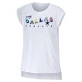thumbnail image 2 of Women's WEAR by Erin Andrews White Dallas Cowboys Greetings From Muscle T-Shirt, 2 of 3