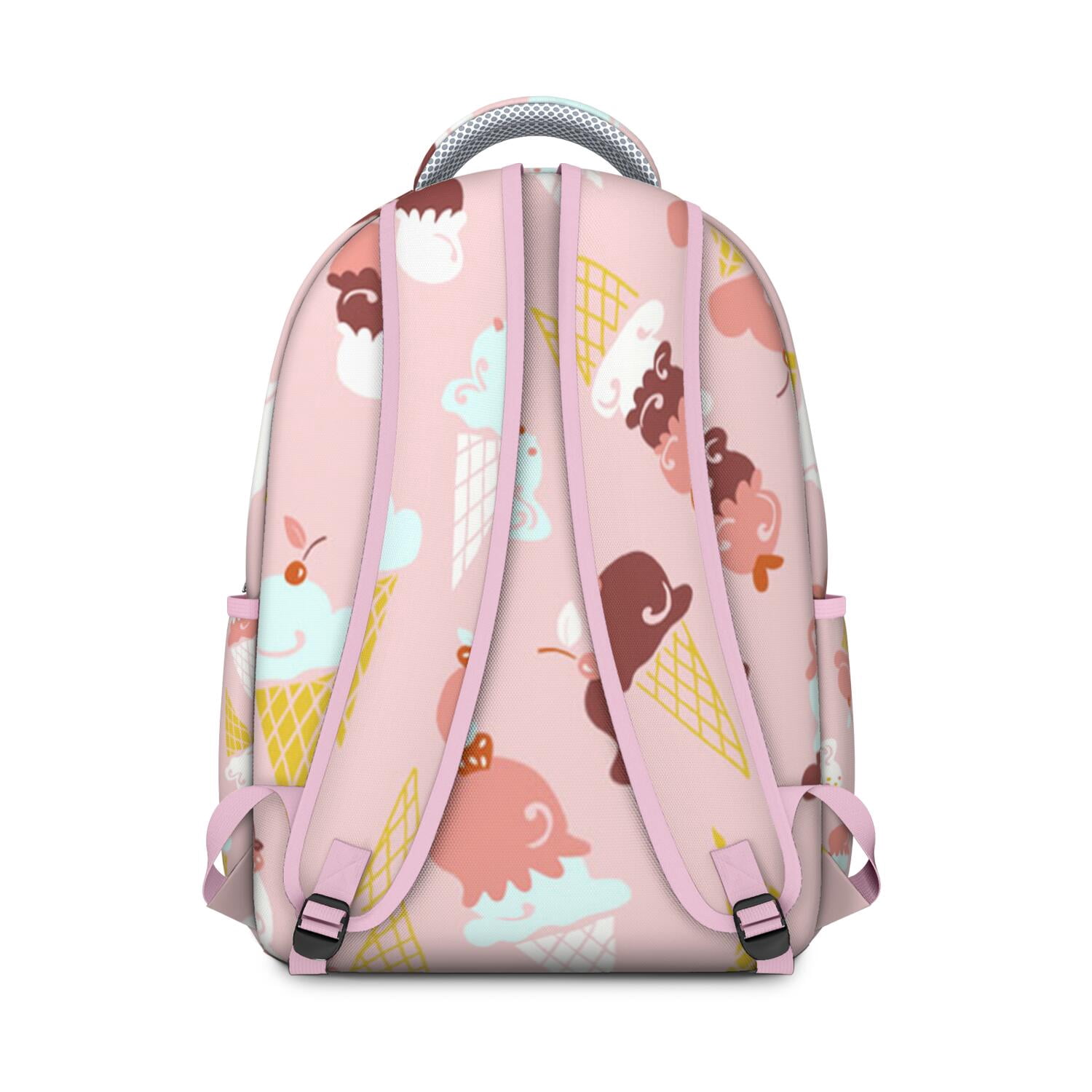 Summer-Themed Waterproof Daypack - Stylish & Lightweight Backpack with Spinal Support for College Students