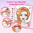 thumbnail image 4 of Mocoosy Makeup Craft Kit for Girls Ages 6-8 DIY Makeup Activity Book with Stickers, Mess-Free Dress-Up Art Crafts, Travel Game Car Road Trip Airplane Toy Birthday Gift Ideas for 4 7 9 10 12 Years Old, 4 of 8