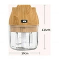 thumbnail image 2 of Wireless Food Processor for Kitchen, Mini Portable Veggie Chopper with Ultra-Durable Stainless Steel Blade and One-Touch Operation, BPA Free and IPX5 Waterproof (250ml), 2 of 5