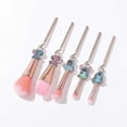 thumbnail image 1 of Makeup Brushes Set - 5Pcs Creative Stitch Theme Cosmetic Brushes Set, Premium, 1 of 5