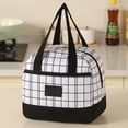 thumbnail image 6 of Sktrjpolfis Plaid Insulated Lunch Bag, Thick Aluminum Foil Tote, Large Capacity Portable Bento Bag for Work Picnic Outdoor Use, 6 of 6
