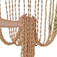 thumbnail image 1 of Inteprter Cortina de madera natural con cuentas para puerta, divisor de ambientes, estilo bohemio hippie, para colgar en el patio. Sombras de ventana do, 1 of 6