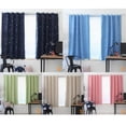 thumbnail image 3 of Cortina Deco 4pcs 100x130cm Full Blackout Shading Stars Gancho Ojal Azul oscuro Ndcxsfigh  Libre de BPA, 3 of 6