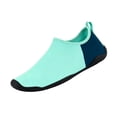 thumbnail image 3 of Hiking Barefoot Shoes for Women Wide Toe Box Zero Drop Sole Minimalist Lightweight Walking Sneakers with Arch Support Non-Slip Outsole for Daily Wear Hiking Trail Running Outdoor Adventures,Blue 44, 3 of 4