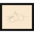 thumbnail image 2 of Victoria Barnes 18x15 Black Modern Wood Framed Wall Art Titled - Fruit Line Drawing IV, 2 of 6