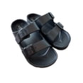 thumbnail image 3 of Andrew By Andrew Stevens Comfort Slides Double Buckle Adjustable Scooby Flat Sandals, 3 of 4